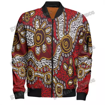 Мужская куртка-бомбер с 3D-принтом, на молнии