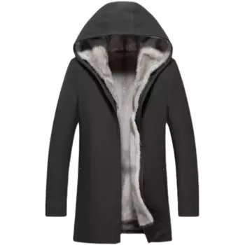 Мужская куртка из 2021 натурального меха норки, повседневная ветрозащитная куртка со съемной подкладкой и капюшоном, 100%