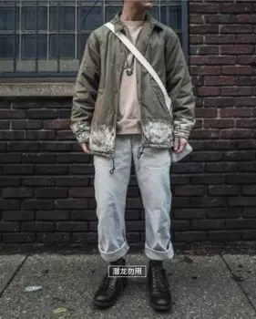 Мужская куртка из хлопка VISVIM COACHJKT serra19ss, окрашенная в грязь, ручной работы, куртка для тренера