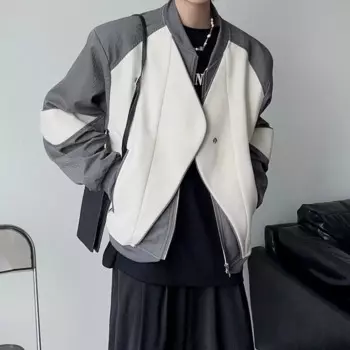 Мужская куртка из искусственной кожи на весну и осень