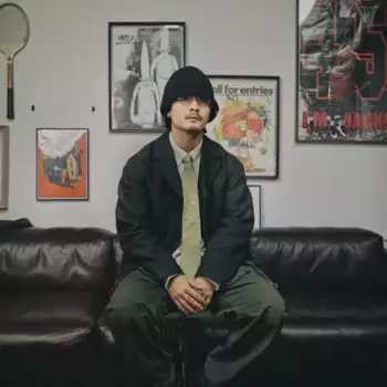 Мужская куртка из искусственной кожи VISVIM MUFFERAW JKT 23AW