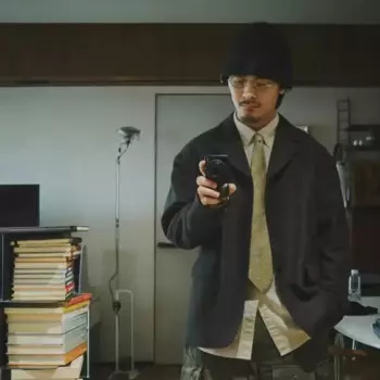 Мужская куртка из искусственной кожи VISVIM MUFFERAW JKT 23AW