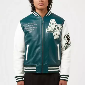 Мужская куртка из натуральной кожи с вышивкой, Классическая теплая бейсбольная куртка из французской овечьей кожи для зимы