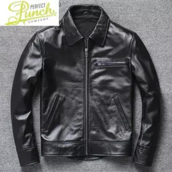 Мужская куртка из натуральной воловьей кожи, мотоциклетные куртки, Мужская одежда, осеннее пальто, мужская куртка для велосипеда, LXR727