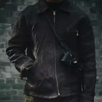 Мужская куртка из овечьей шерсти VISVIM UNO RIDERS JKT IT (FR VEG.LB)