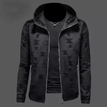 Мужская куртка с капюшоном Новинка весна-осень 2024 Красивая Повседневная универсальная куртка большого размера