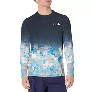 Мужская летняя футболка с длинным рукавом, с УФ-защитой