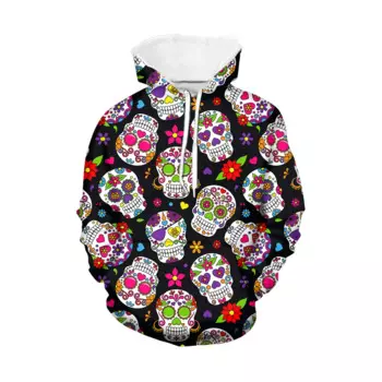 Мужская осенне-зимняя толстовка с 3D принтом, размеры до 6XL