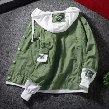 Мужская осенняя куртка-бомбер в стиле хип-хоп