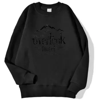 Мужская Осенняя толстовка с круглым вырезом и блестящим принтом