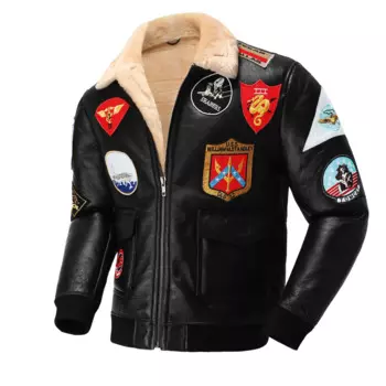 Мужская парка в стиле ВВС 2023, верхняя одежда в том же стиле, пальто из овчины, мужская зимняя куртка с натуральным мехом, кожаная куртка-бомбер, женская