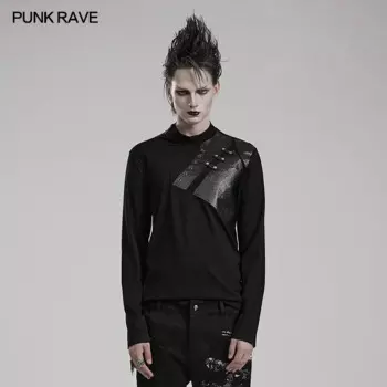 Мужская Повседневная футболка в стиле панк-рейва