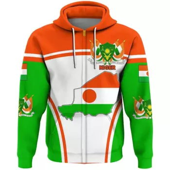 Мужская повседневная толстовка с капюшоном и принтом в виде карты