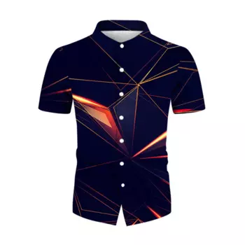 Мужская приталенная футболка в стиле барокко, с коротким рукавом