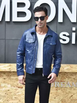 Мужская приталенная куртка из натуральной воловьей кожи, размеры до 5XL