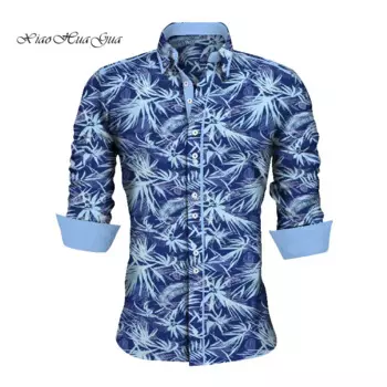 Мужская рубашка с Африканским принтом, размеры L