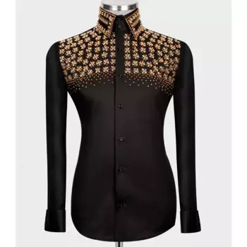 Мужская рубашка с бисером