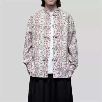 Мужская рубашка с длинным рукавом, размеры до 5XL