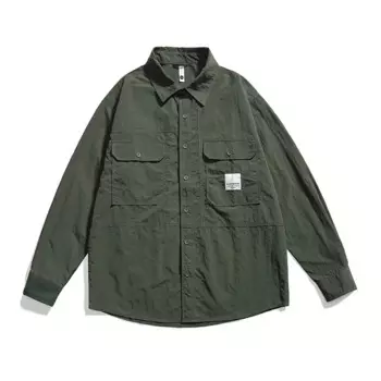 Мужская рубашка с длинным рукавом, с защитой от брызг