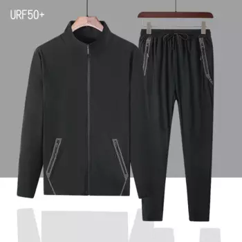 Мужская спортивная одежда 7XL, Солнцезащитная быстросохнущая Свободная куртка, свитшот + брюки, беговые джоггеры, фитнес, тренажерный зал, повседневный спортивный костюм, спортивный костюм, спортивный костюм