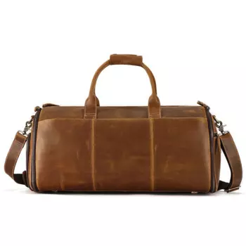 Мужская спортивная сумка для фитнеса Crazy Horse, ручной чемодан из натуральной кожи, дорожная вместительная роскошная сумка