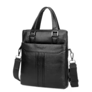 Мужская сумка через плечо из натуральной кожи, портфель-мессенджер, модная деловая мужская сумка-тоут из натуральной яловой кожи