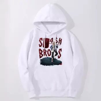 Мужская толстовка с капюшоном и принтом бензопилы