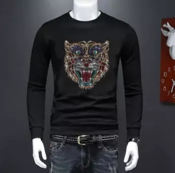 Мужская толстовка с капюшоном, с круглым вырезом