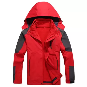 Мужская Уличная горная Лыжная куртка 3-в-1 водонепроницаемая куртка теплая спортивная походная зимняя куртка с капюшоном ветрозащитная зимняя куртка