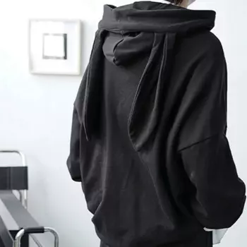 Мужская весенне-осенняя новая индивидуальная шапка-кролик украшение для влюбленных одинаковая Молодежная Свободная Повседневная Толстовка большого размера