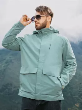 Мужская ветровка на весну и осень, Повседневная флисовая куртка с капюшоном, Мужская ветрозащитная водонепроницаемая куртка большого размера 8XL