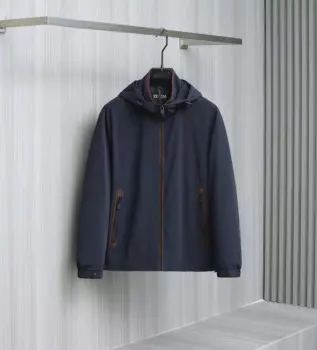 Мужская ветровка с капюшоном DIKU, черная куртка с капюшоном, верхняя одежда на осень и зиму 2024