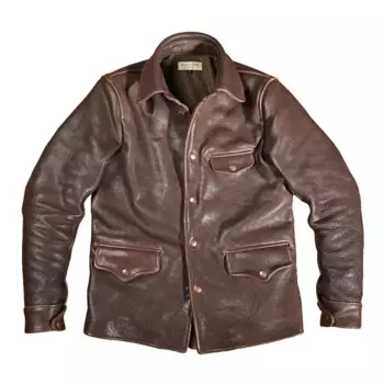Мужская винтажная куртка из натуральной воловьей кожи, черная Толстая куртка из 2,0 натуральной воловьей кожи, верхняя часть, маленькая водительская куртка
