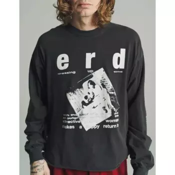 Мужская винтажная рубашка с длинным рукавом и принтом