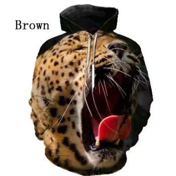 Мужская/Женская Крутая толстовка с 3D-принтом в виде животного