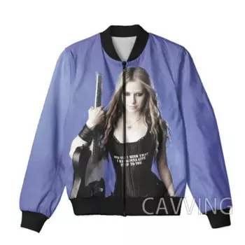 Мужская/Женская куртка-бомбер на молнии с 3D-принтом