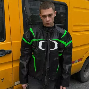 Мужская Женская осенне-зимняя куртка NIGO из воловьей кожи на молнии с вышивкой буквами свободная Черная куртка Ngvp # nigo8577