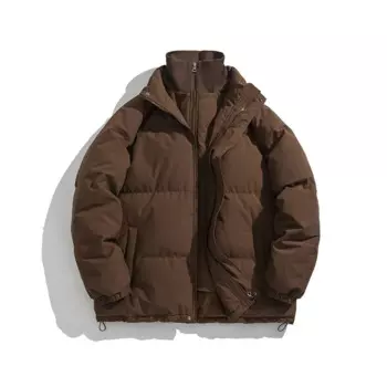 Мужская зимняя куртка оверсайз 2024, мужское пальто с хлопковой подкладкой, мужское свободное повседневное пальто, женская мода, парка-пуховик из двух искусственных частей