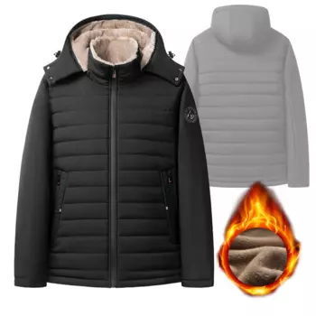 Мужская зимняя куртка, парка, пальто, повседневная одежда, утепленная флисовая куртка с подкладкой, мужская непромокаемая ветровка с капюшоном, одежда