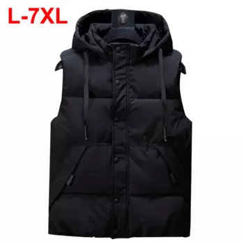 Мужская зимняя куртка-парка с подкладкой, размеры до 7XL