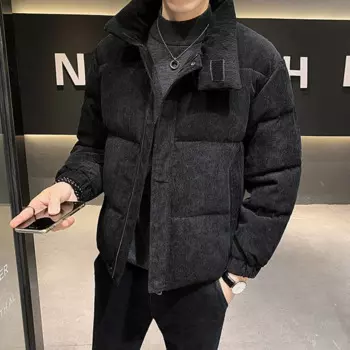 Мужская зимняя куртка-пуховик с воротником-стойкой, M90