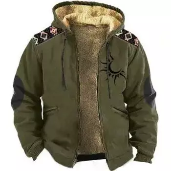 Мужская Зимняя парка ArmyGreen с длинным рукавом, с принтом логотипа солнца, теплая куртка для мужчин/женщин, толстая одежда, уличная одежда