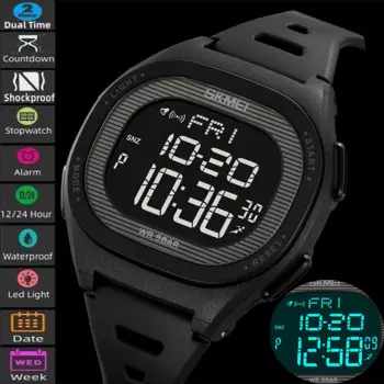Мужские электронные часы SKMEI 2189, Цифровые мужские часы, военные спортивные наручные часы, роскошные брендовые водонепроницаемые мужские электронные часы с хронографом и датой