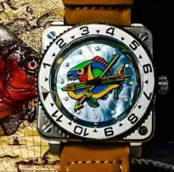 Мужские автоматические часы OKPLAY, 44 мм, модифицированные квадратные Механические Наручные Часы 10ATM, водонепроницаемые светящиеся сапфировые часы NH35 Fishbone Hands