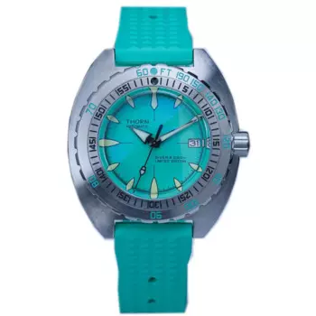 Мужские автоматические механические часы THORN SUB 300T NH35 44 мм с пузырьковым сапфировым стеклом C3, светящиеся водонепроницаемые часы для дайвинга 200 м