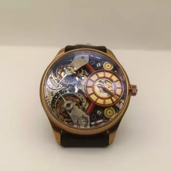 Мужские автоматические механические часы в стиле панк, водонепроницаемые до 50 м