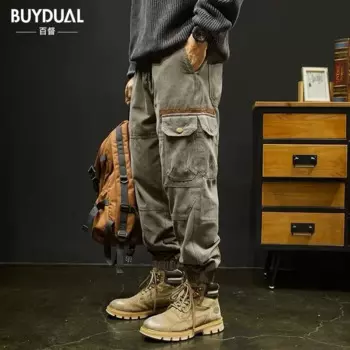 Мужские брюки для бега в стиле хип-хоп, уличная одежда, спортивные брюки, тактические высококачественные мужские брюки-карго, мужские брюки большого размера