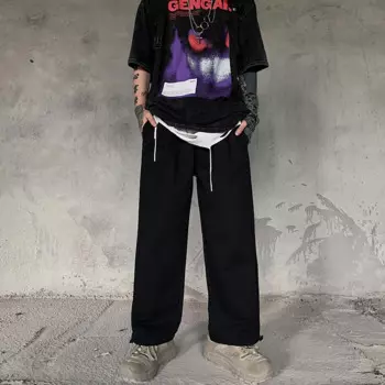 Мужские брюки с драпировкой, в стиле хип-хоп