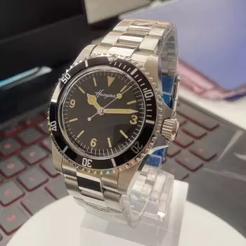 Мужские часы 40 мм, корпус из нержавеющей стали 316L, алюминиевый безель, светящиеся стрелки, высококачественные автоматические механические часы AAA, водонепроницаемые