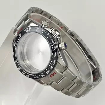 Мужские часы 40 мм, металлический корпус для VK63, аксессуары для модификации часов, детали для часов, ремешок 20 мм